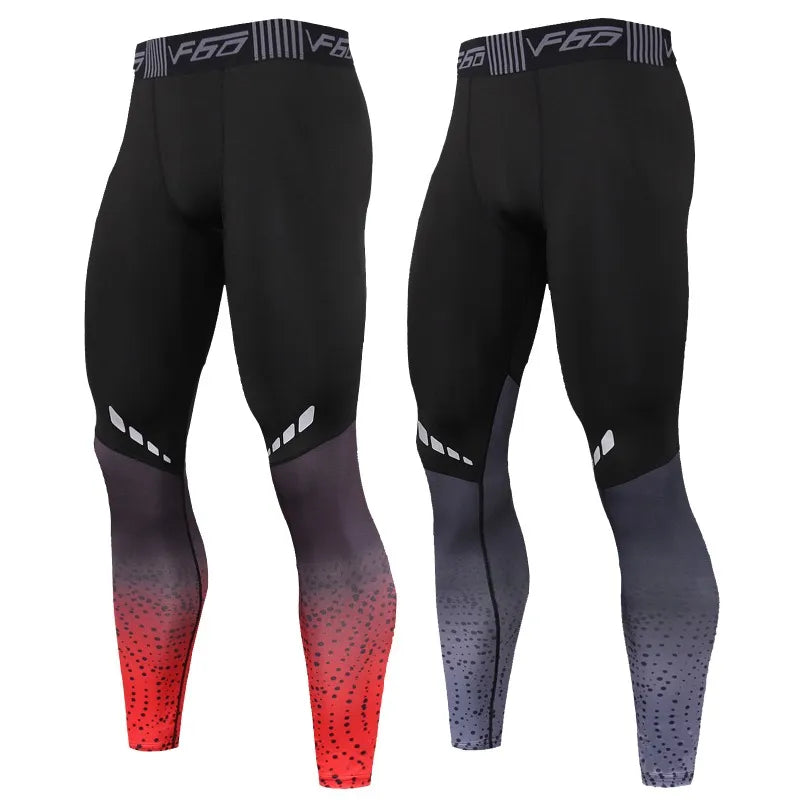 Calças de compressão para homens, secagem rápida, Fit Sportswear, Calças justas, Legging Fitness, Treinamento, Calças Jogging, Leggings de ginástica esportiva